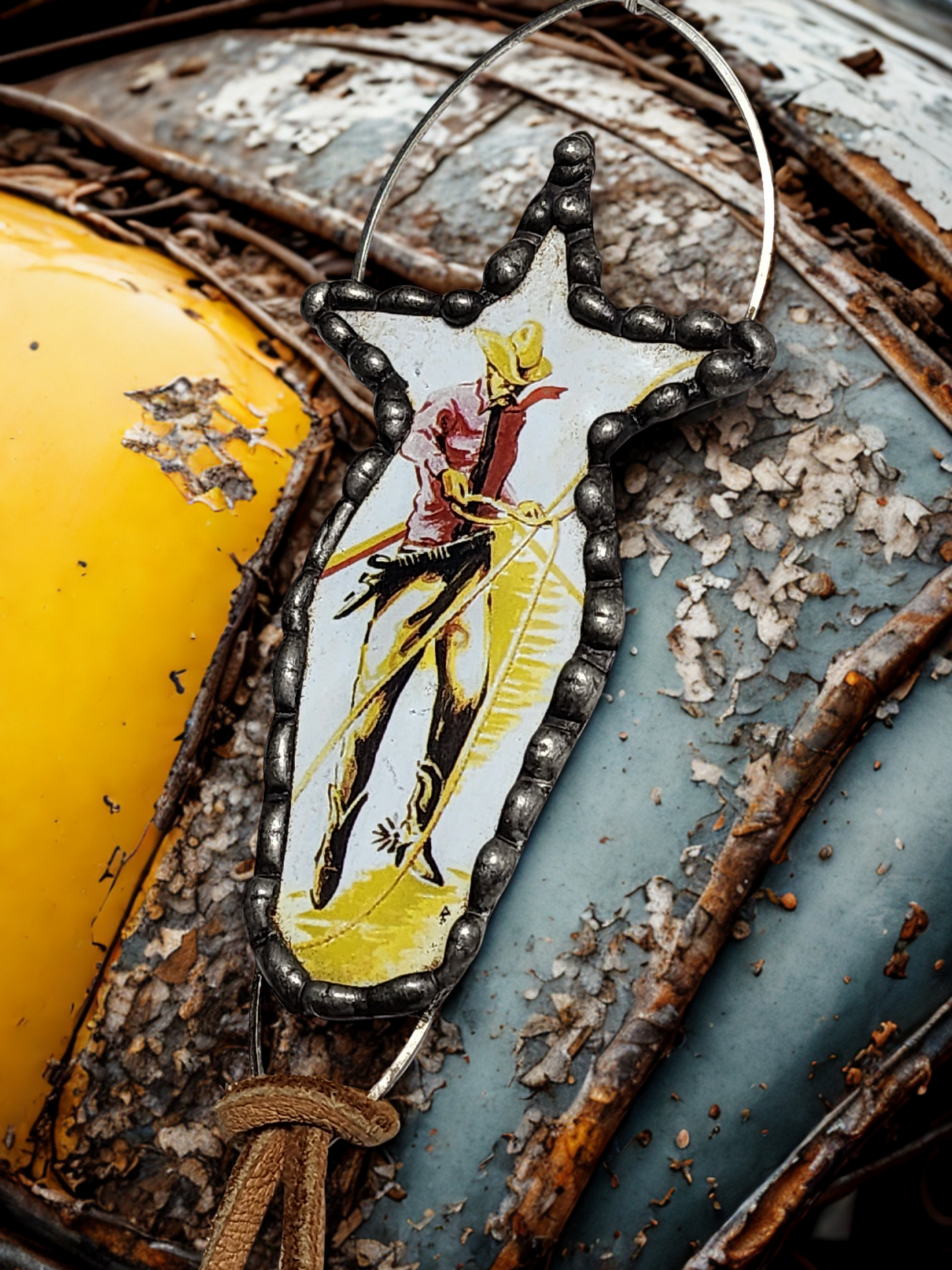 Lone Star Cowboy Pendant Necklace β Handmade Western Style